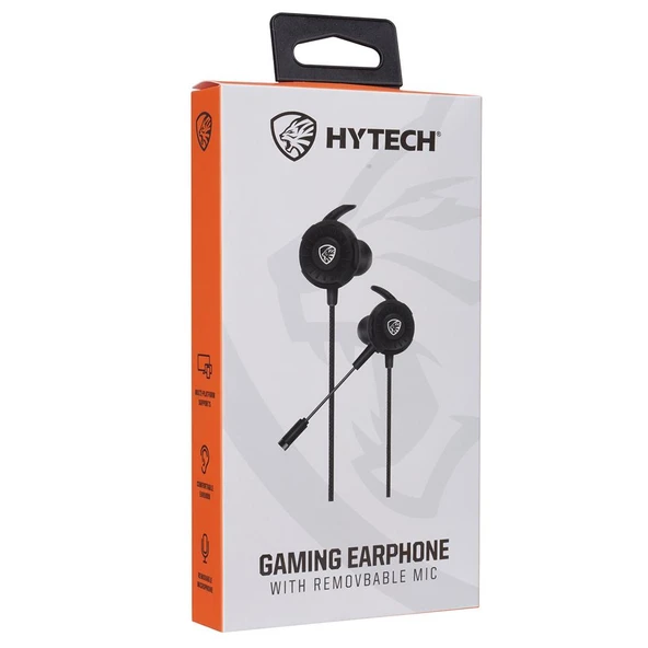 Hytech HY-GK1 3,5 Oyuncu Esnek Mikrofonlu Siyah Kulakiçi Kulaklık - Resim 4