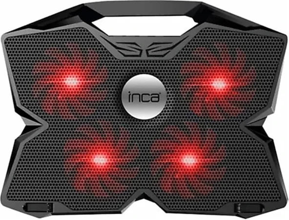 Inca INC-3280 3 Tutacaklı 4 Fanlı Led Işık 11"-17" Led Notebook Soğutucu( Fan Hızı Ayarlama Dümesi) ürün görseli 1