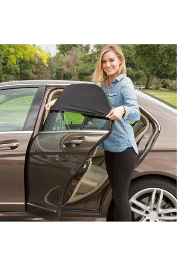 Proton Savvy  (2005-2012)  Uyumlu 2 Adet Oto Yan Cam Güneşliği, Arka Cam Güneşliği/Perde - Resim 2