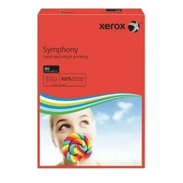 Xerox 3R93954 A4 Symphony Kırmızı 80gr ürün görseli 1