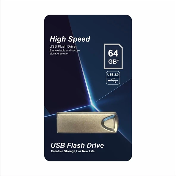 Elba 64GB Metal 2.0 USB Flash Bellek - Resim 2