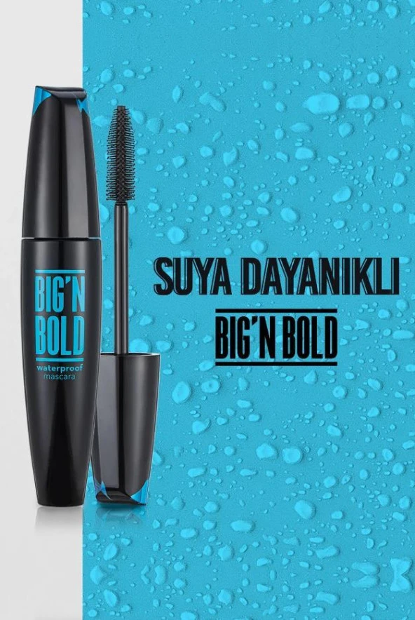 Flormar Suya Dayanıklı Hacim Veren Waterproof Maskara Siyah