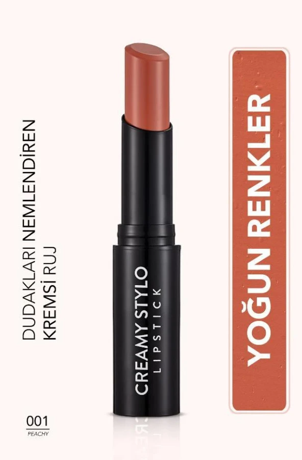 Flormar Yarı Parlak Stick Ruj Creamy Stylo Lipstick 001