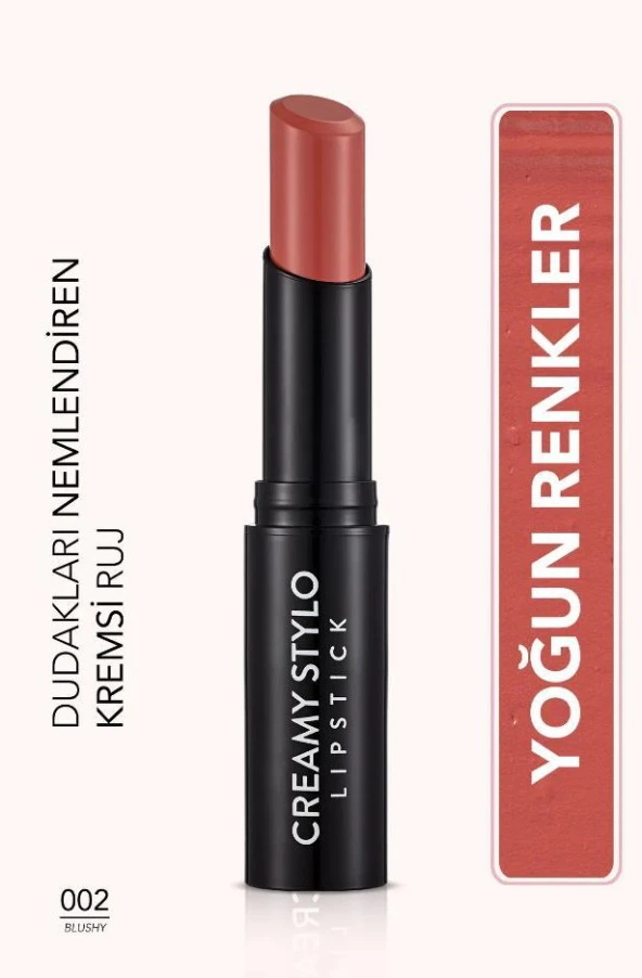 Flormar Yarı Parlak Stick Ruj Creamy Stylo Lipstick 002