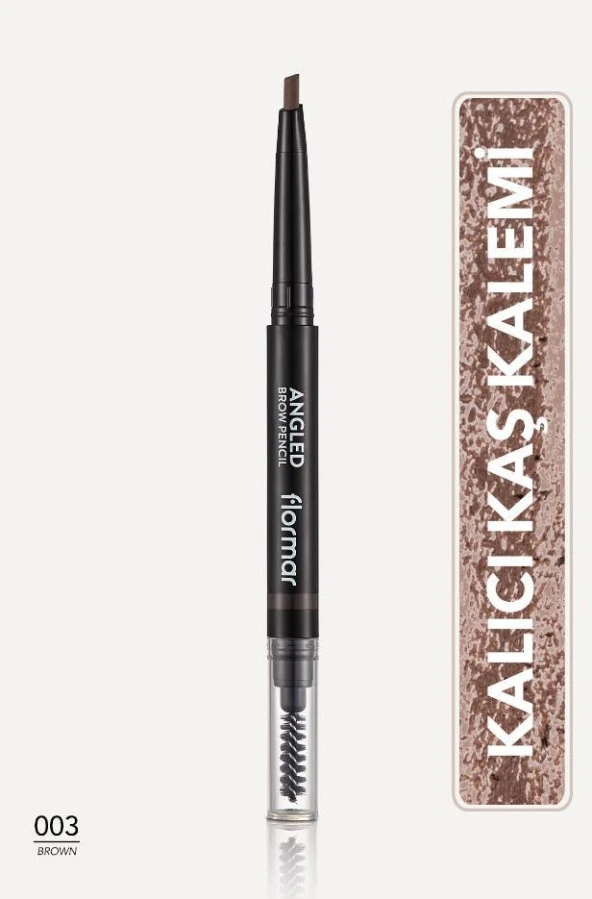 Flormar Kaş Kalemi & Fırçası Angled Brow Pencil Brown 03