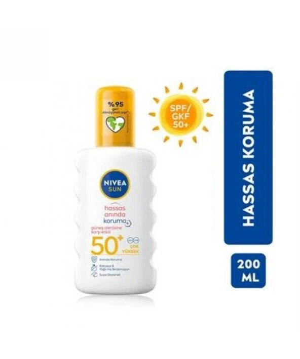 Nivea Sun Hassas Anında Koruma Güneş Spreyi Spf50 200ML