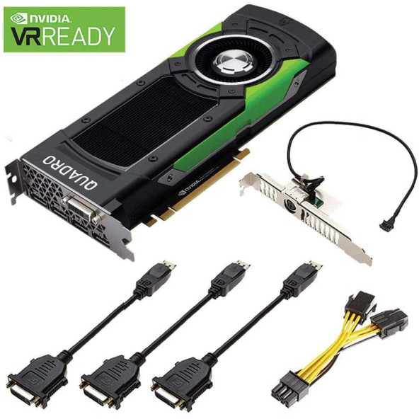 PNY Quadro P6000 Professional grafik kartı 24 GB GDDR5 PCI Express 3.0 x16, Dual Slot, 4x DisplayPort - 4