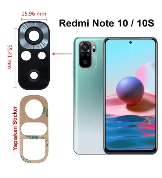 Xiaomi Uyumlu Redmi Note 10 Kamera Camı