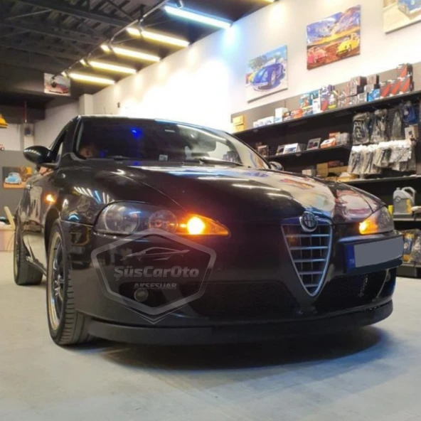 Alfa Romeo 147 Uyumlu Üniversal Astra H lip Esnek Ön Lip 2 Parça Tampon Altı Dil Karlık Ön Ek - 3