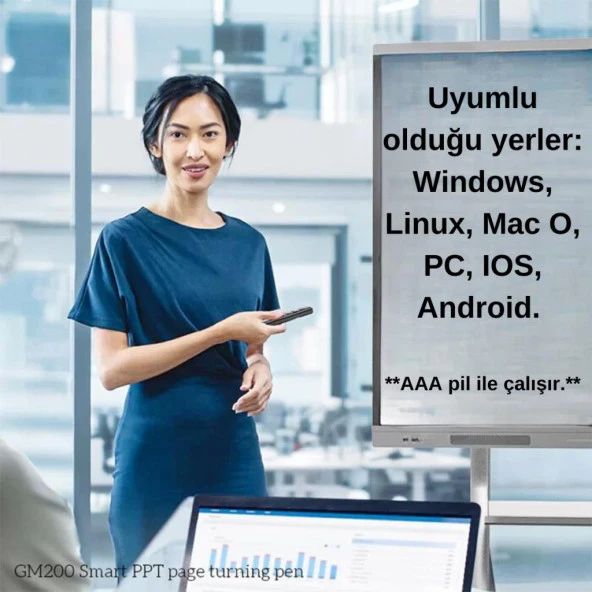 Polham Pilli Kırmızı Lazerli Sunum Kumandası, 100MT mesafeli Konferans, Ders Anlatım, Sunum Kumandası - 3