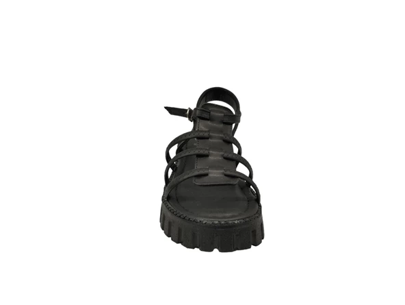 Ventes 8951999Z Kalın Taban Tek Bant 5 cm Günlük Kadın Sandalet Ayakkabı - 7