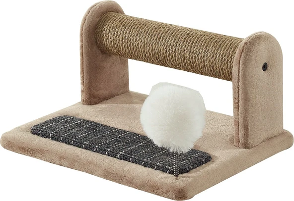 Pet Dreams Jimmy 1. Sınıf Kaliteli Kedi Tırmalama Tahtası ve Ponponlu Oyuncak - 4
