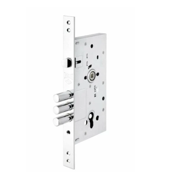 Kale 252 R SN Monoblok Çelik Kapi Kilit Krom - 2