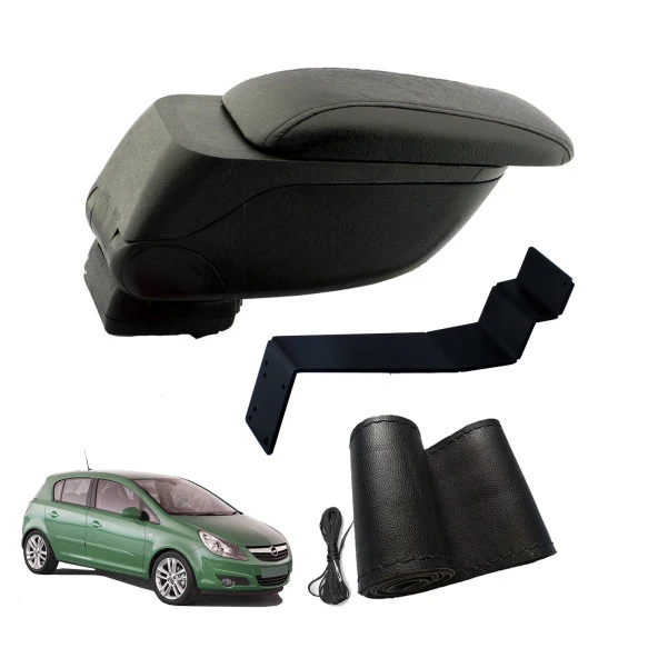 3 Tıkla Eko Set Opel Corsa D 2006 Geniş Hacimli  Delmesiz Çelik Ayaklı  Kolçak ve Direksiyon Kılıfı