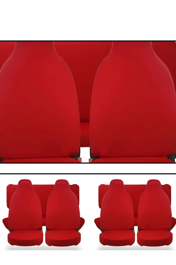 NISSAN MİCRA Uyumlu Servis Kılıfı KIRMIZI - Resim 3