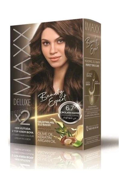 Maxx Deluxe Saç Boyası Set Çikolata Kahve 6/7