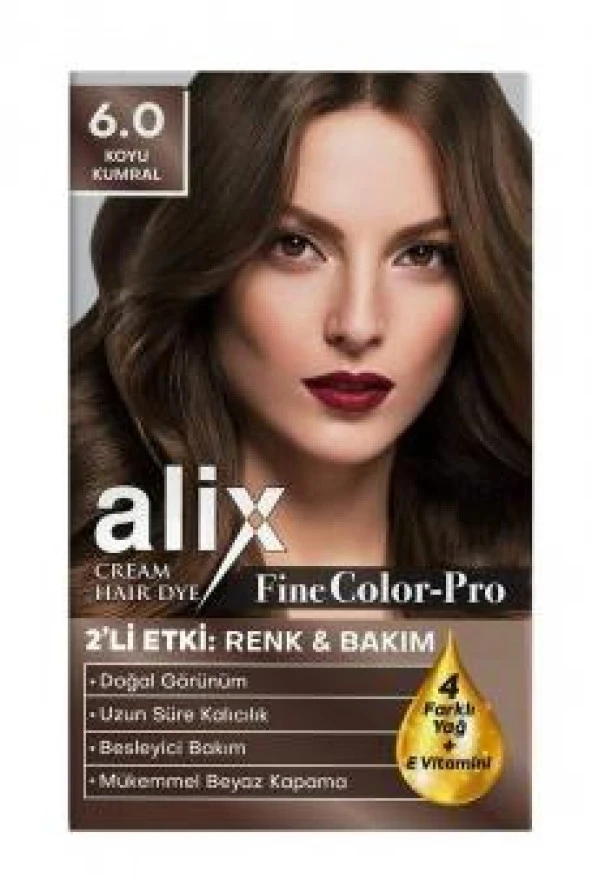 Alix Kit Saç Boyası 6.0 Koyu Kumral