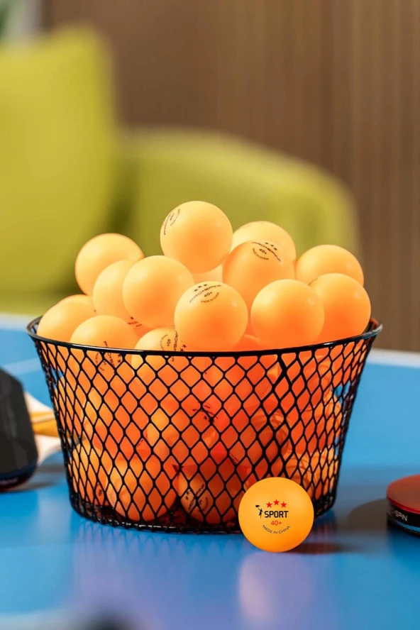 12 Adet 3 Yıldız Kutulu 40+ Gazlı Pinpon Topu Turuncu Masa Tenisi Topu Pingpong Topu - 3