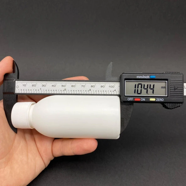 100 cc Beyaz PE Sert Şişe  - Beyaz Kapaklı- 100ml Kapaklı Plastik Şişe- x 10 Adet - Resim 2