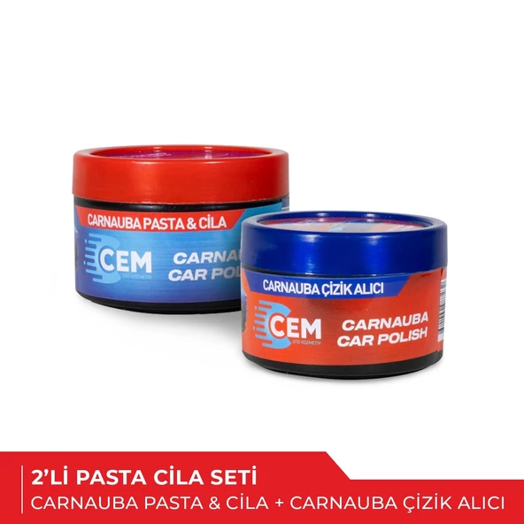 CEM CAR CARE Pasta Cila ve Çizik Alıcı 2'Li Avantaj Paket