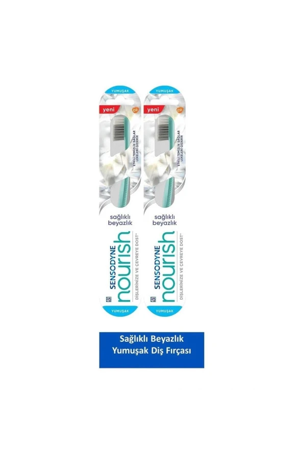 Sensodyne Nourısh Sağlıklı Beyazlık 1+1 Yumuşak Diş Fırçası