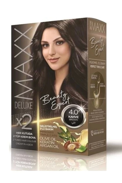 Maxx Deluxe Saç Boyası Set Kahve 4/0 ürün görseli 1