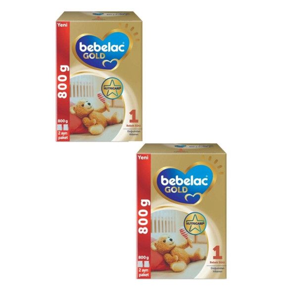 Bebelac Gold 1 Bebek Sütü 800 GR 2 ADET 0-6 Ay