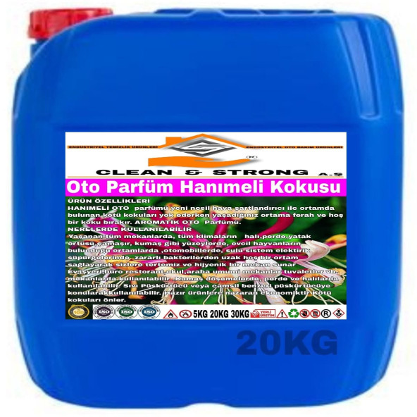 OTO PARFÜMÜ HANIMELİ KOKUSU 20KG