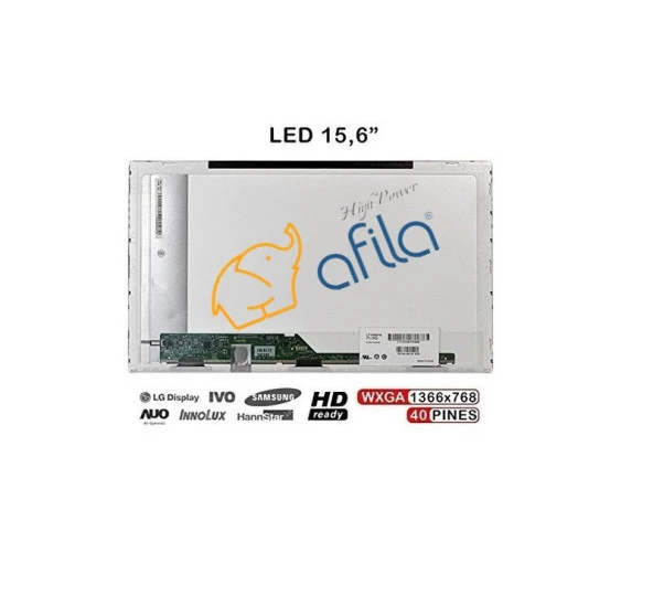N156B6-LOB 15.6" HD LED LCD Laptop Screen - 1366x768 Glossy, 40-Pin Non-Touch (Rev C1/C2)