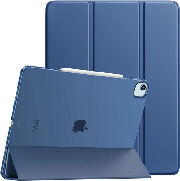 Apple iPad Air 13inç M2 ile uyumlu Kılıf PU Deri Smart Standlı Case A2898 A2899 A2900