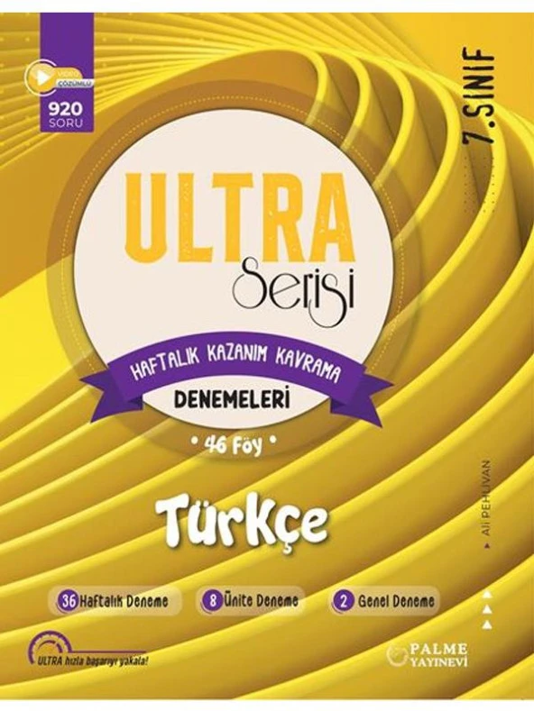 PALME 7.SINIF ULTRA TÜRKÇE HAFTALIK KAZANIM KAVRAMA DENEMELERİ
