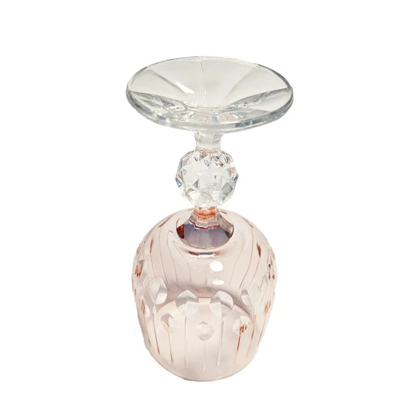 Bohemia Sarpy  Kristal 1 Adet Pembe Renk Bardak Kadeh  - 2