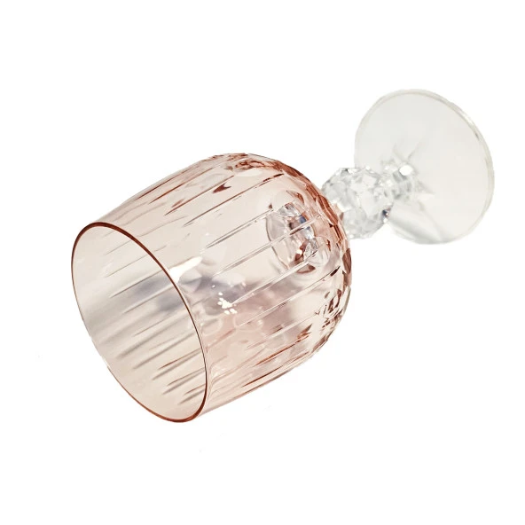 Bohemia Sarpy  Kristal 1 Adet Pembe Renk Bardak Kadeh  - 3