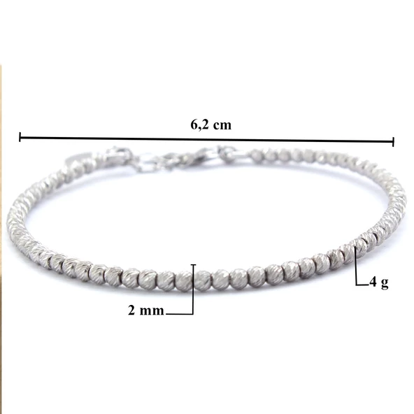 925 Ayar Gümüş Dorika Toplu Bileklik GBLK-100 - 3