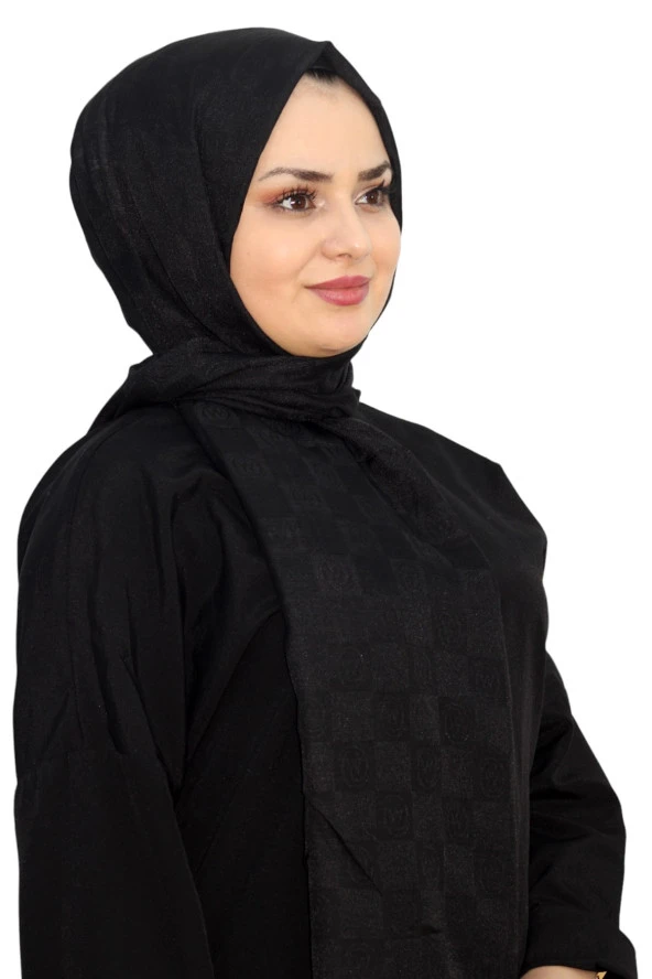 MİNELLİ JAKARLI MONOGRAM  ŞAL EŞ5275-20 ürün görseli 1