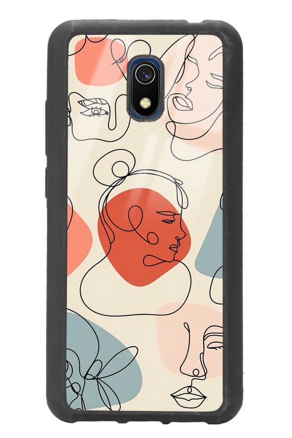 Xiaomi Redmi 8a Nude Maske Tasarımlı Glossy Telefon Kılıfı