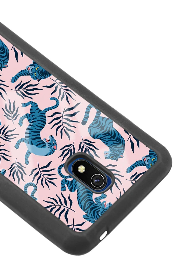Xiaomi Redmi 8a Mavi Kaplan Tasarımlı Glossy Telefon Kılıfı