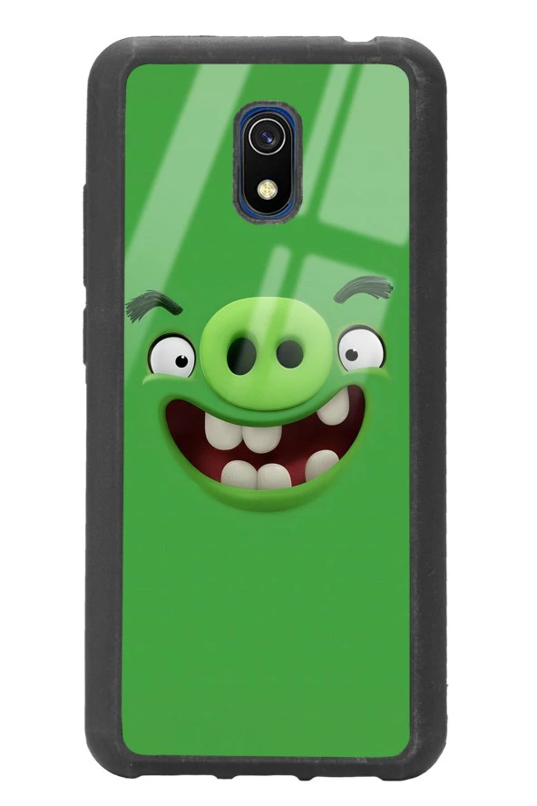 Xiaomi Redmi 8a Green Angry Birds Tasarımlı Glossy Telefon Kılıfı