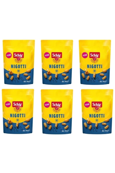 Schar Nigotti 40 g. Çörek Otlu Glutensiz Mini Kraker 6 Adet