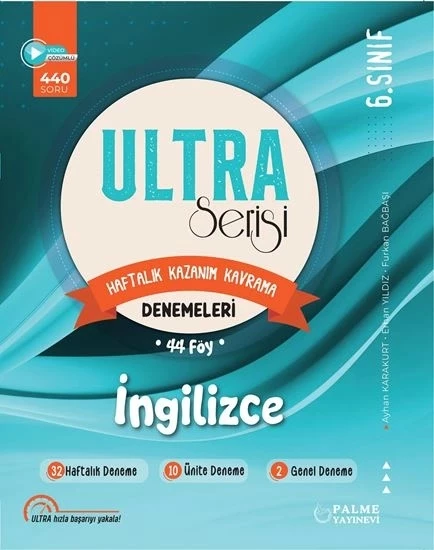 Palme Yayınları Ultra Serisi 6.Sınıf İngilizce Denemeleri (Haftalık Kazanım Kavrama) 42 Föy