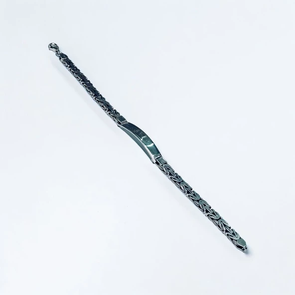 925 Ayar Kral Zincir Gümüş Bileklik Hcz-Model KHG - 3