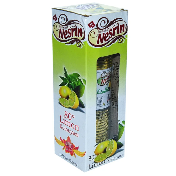 Nesrin Limon Kolonyası Kutulu 80 Derece Pet Şişe 400 ML - Resim 3