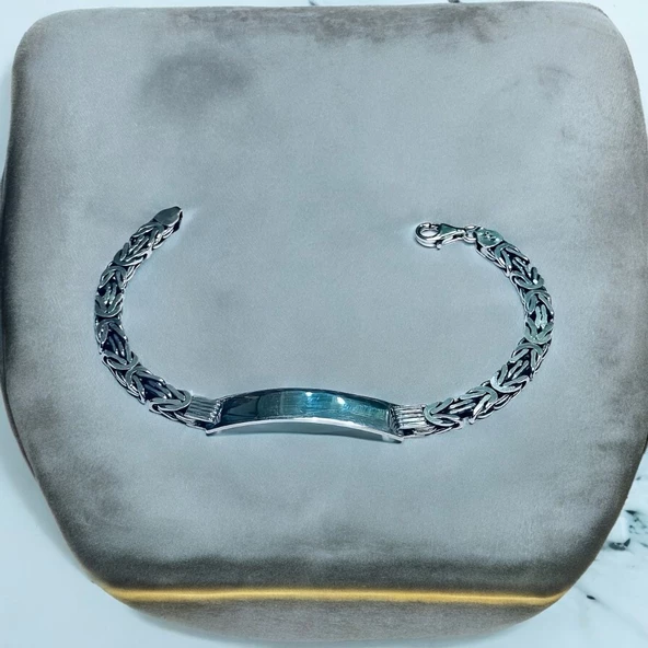 925 Ayar Kral Zincir Gümüş Bileklik Hcz-Model KHG - 2