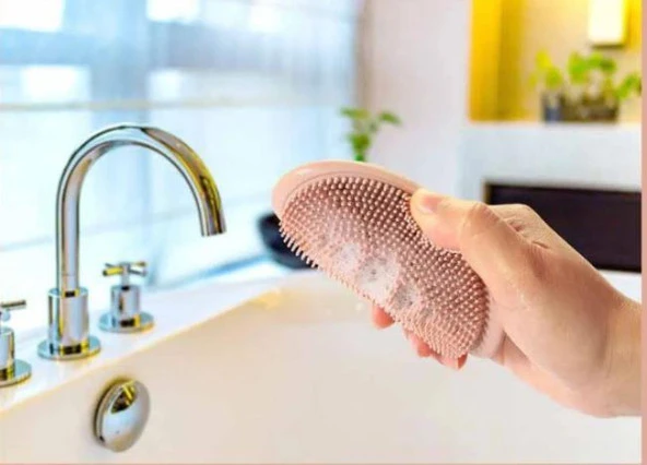 Silikon Sabunluk Fırçalı Sabunluk Çok Amaçlı Lavabo Banyo Temizlik Fırçası Katı Sabunluk - 5