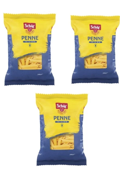 Schar Penne Kalem Makarna 250 gr 3 Adet