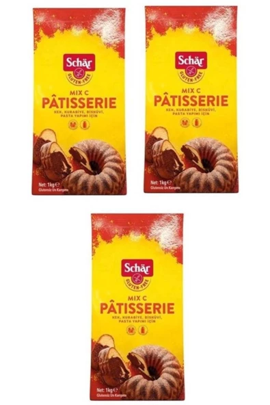 Schar Mix C 1000g Kek Pasta Unu 3 Adet