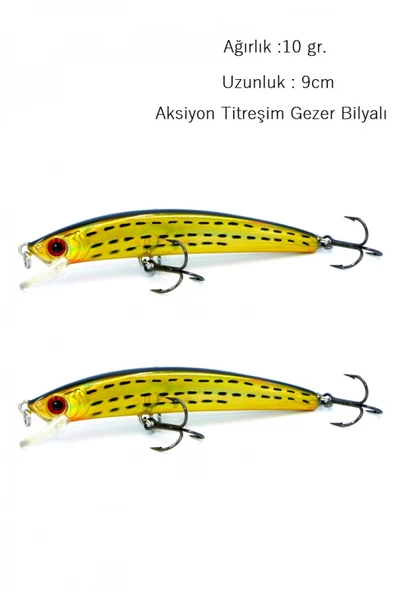Rapala Lures Yapay Yem Turna Levrek LüferAilesi JigYem Suni Yem 2Adet 10 Gr.9cm - 1