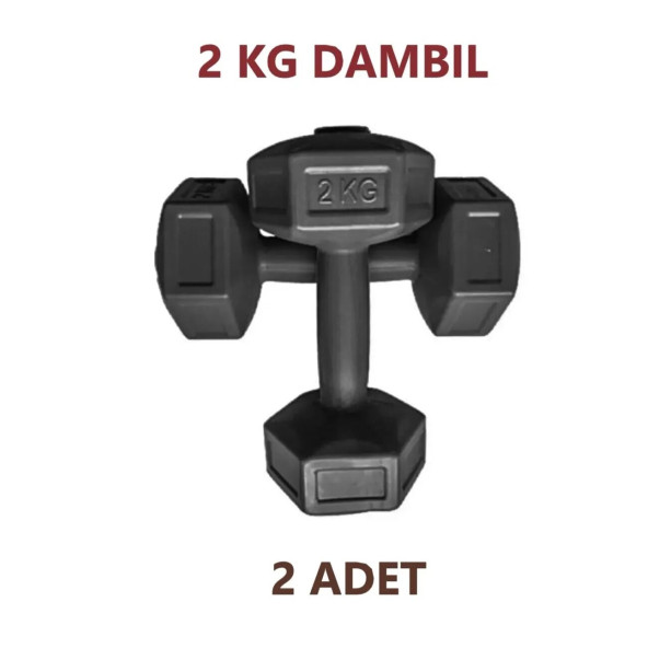 Arbentedarik Siyah Dambıl Seti 2 Kg X 2 Adet 4 Kg Ağırlık Seti Dumbell Set