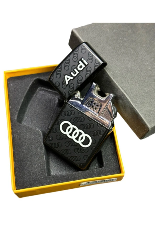 KnivesAndWeapons Audi Elektirikli Çakmak Audi Logosu kabartmalı Çakmak Yeni Nesil Zippo Knives And Weapons - 5