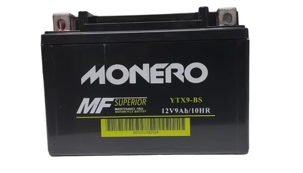 MONERO 9Ah 12V MONERO ALÇAK MOTOSİKLET AKÜSÜ